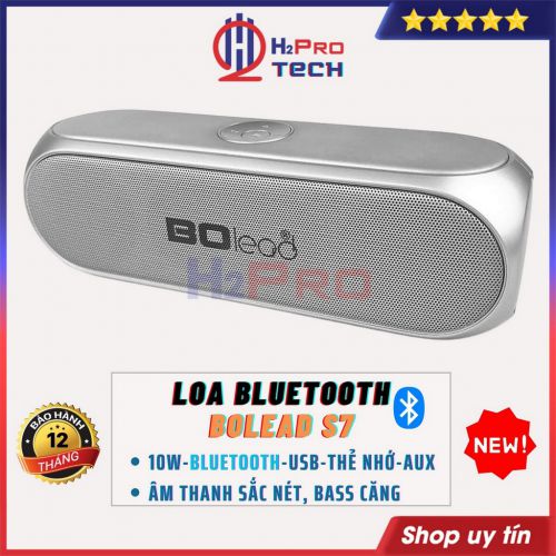 Loa Bluetooth Bass Mạnh BOlead S7 Âm Thanh Sắc Nét, Quyến Rũ Đươc Những Tín Đồ Mê Âm Thanh, Màu Ngẫu Nhiên - H2Pro Tech