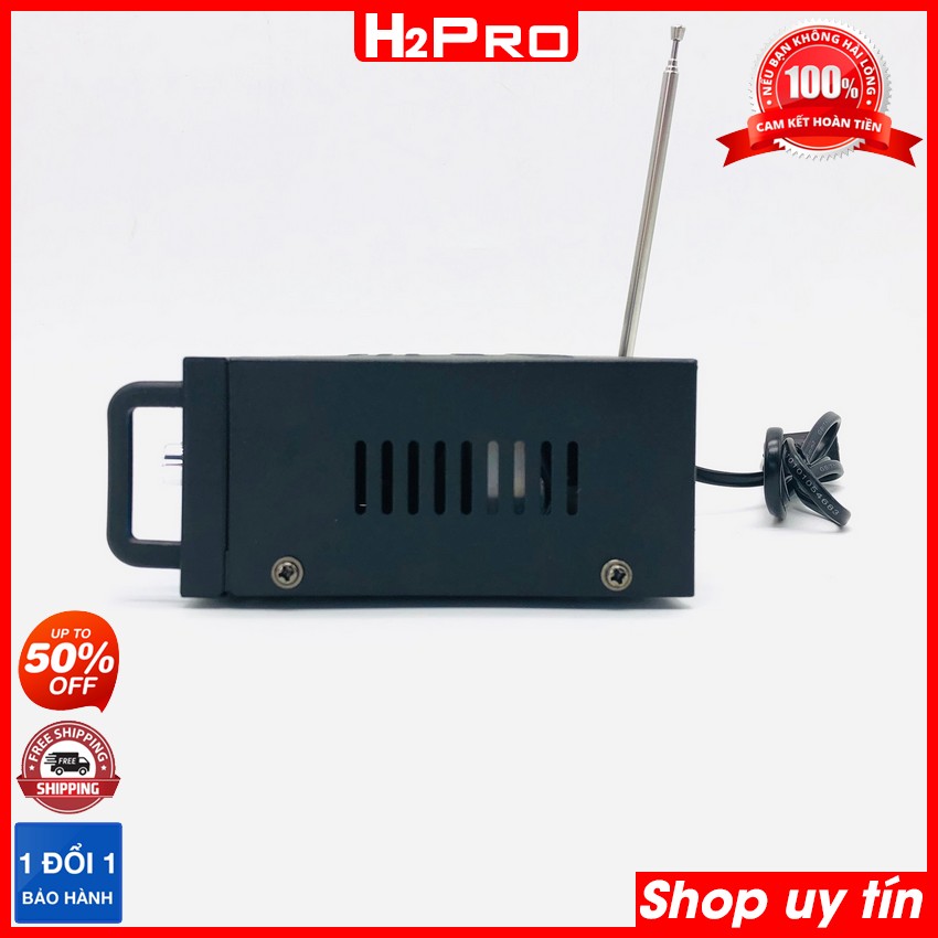 Ampli mini bluetooth AV-136BT H2PRO 500W USB-Thẻ nhớ-12V-220V, amply mini KARAOKE giá rẻ (tặng Đọc thẻ + Jack acquy + dây AV giá 50K)