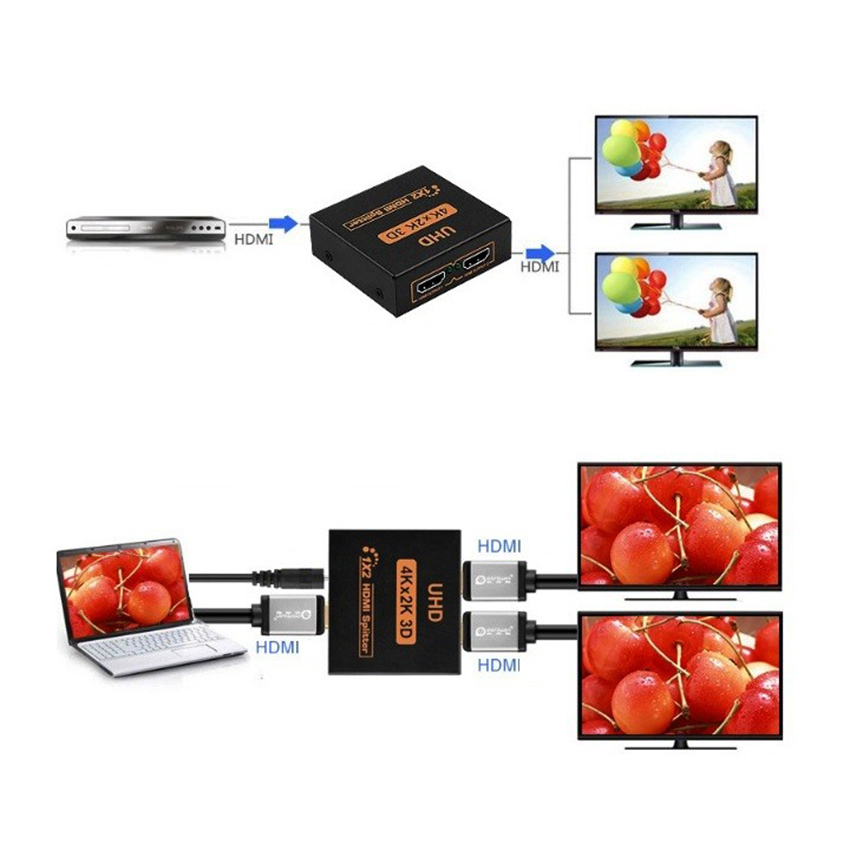  Bộ chia tín hiệu tương thích với HDMI 1.3 dễ dàng sử sụng và kết nối với các thiết bị