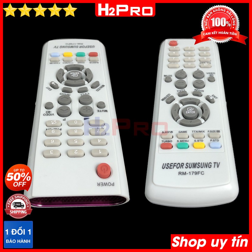 Điều khiển dùng cho tivi SAMSUNG RM-179FC H2Pro cao cấp (1 chiếc), remote điều khiển cho tv SAMSUNG giá rẻ (tặng đôi pin 10K)