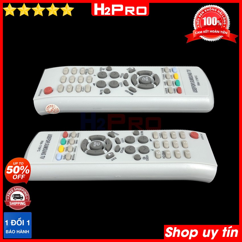 Điều khiển dùng cho tivi SAMSUNG RM-179FC H2Pro cao cấp (1 chiếc), remote điều khiển cho tv SAMSUNG giá rẻ (tặng đôi pin 10K)