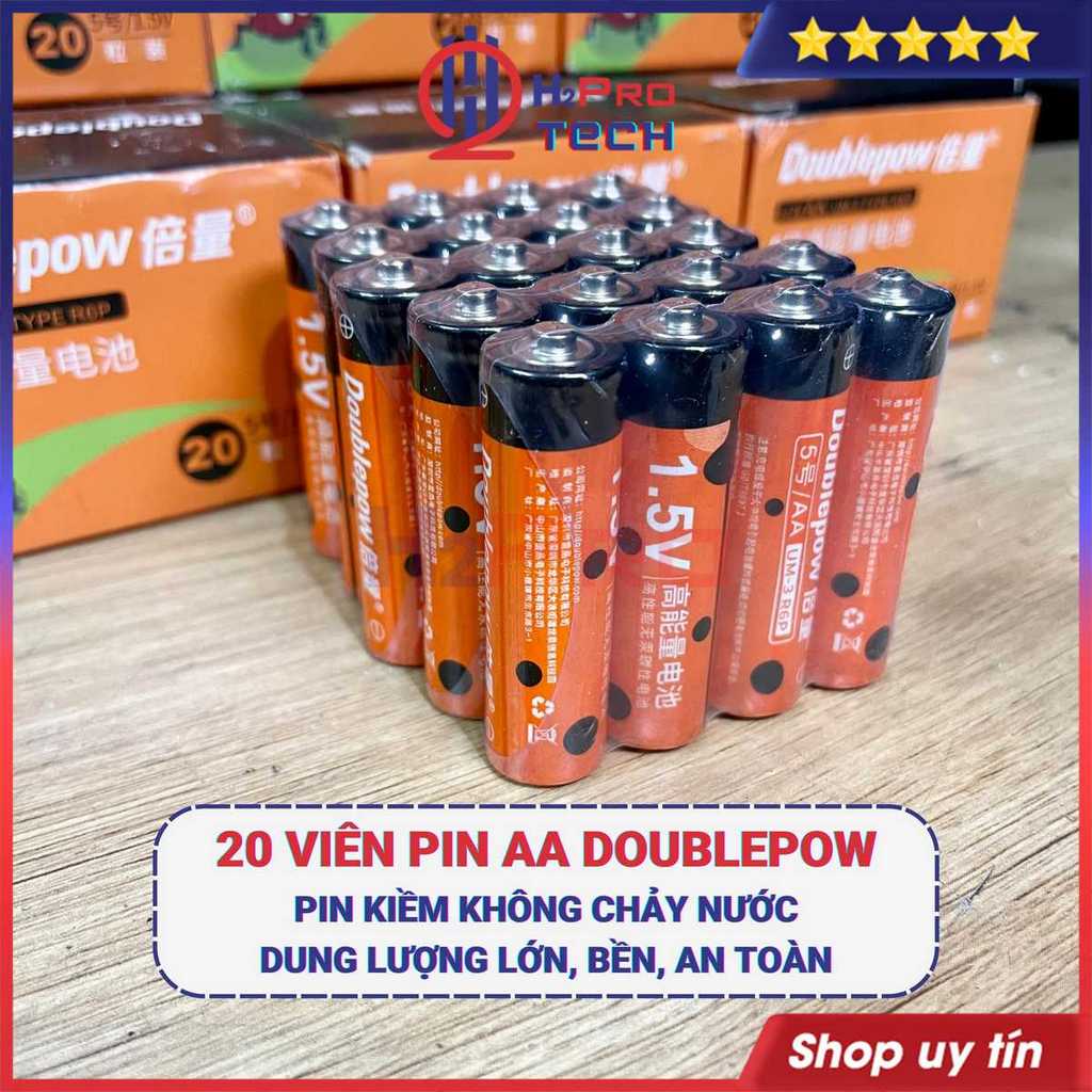 Pin AA Doublepow 1.5V, Hộp 20 viên 2A