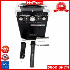 Loa Xách Tay Karaoke Bluetooth Daile S8 QT 100W H2Pro hát hay, loa hát karaoke giá rẻ tặng 1 micro không dây và đôi pin