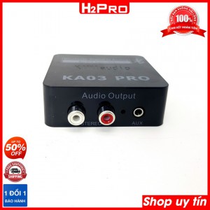 Bộ chuyển đổi âm thanh KIWI Audio KA03 PRO-Bluetooth, bộ chuyển đổi âm thanh cao cấp tặng dây quang 30K