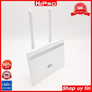 Bộ phát wifi 4G LTE CPE H2Pro 300Mbps hỗ trợ 3 cổng LAN, bộ phát wifi 4g tốt nhất hiện nay