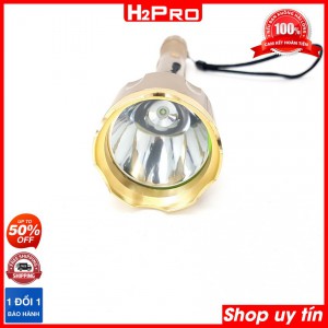 Đèn pin siêu sáng cầm tay CREE HD-A62 H2Pro dài 20cm-26cm, đèn pin siêu sáng pin sạc ( tặng củ sạc )