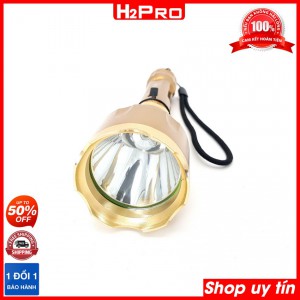 Đèn pin siêu sáng cầm tay CREE HD-A62 H2Pro dài 20cm-26cm, đèn pin siêu sáng pin sạc ( tặng củ sạc )