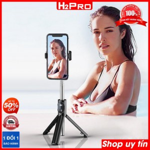 Gậy chụp ảnh Selfie P20 H2Pro kết nối Bluetooth, kiêm chân đỡ điện thoại, gậy tự sướng P20 dễ sử dụng, đa năng