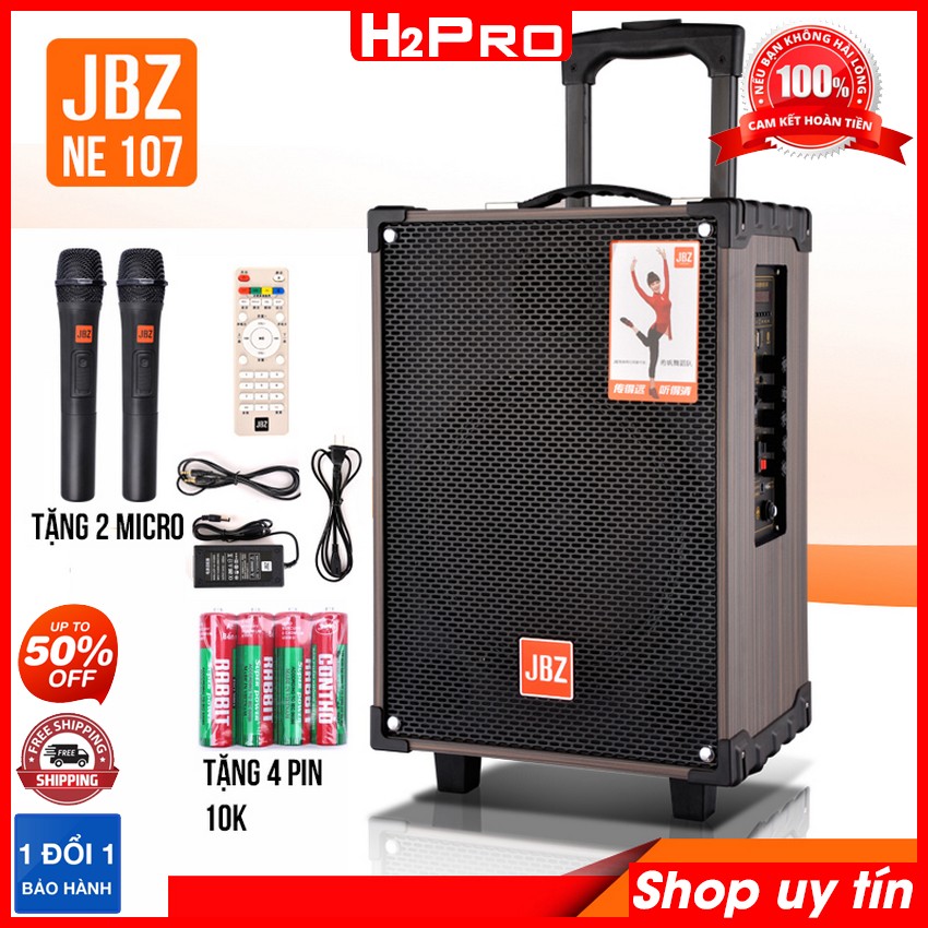 Loa kéo karaoke giá rẻ JBZ 107 bass 25 nhỏ gọn