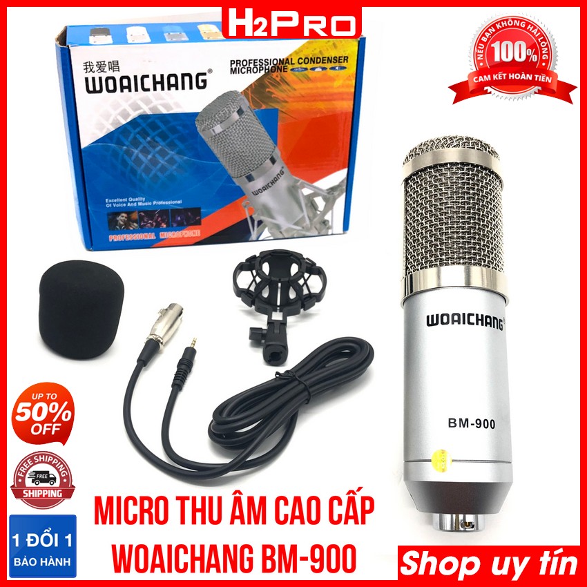 Đánh giá về Micro thu âm livestream BM-900 Woaichang cao cấp, micro thu âm chuyên nghiệp (tặng bọc đầu và giá kẹp micro)