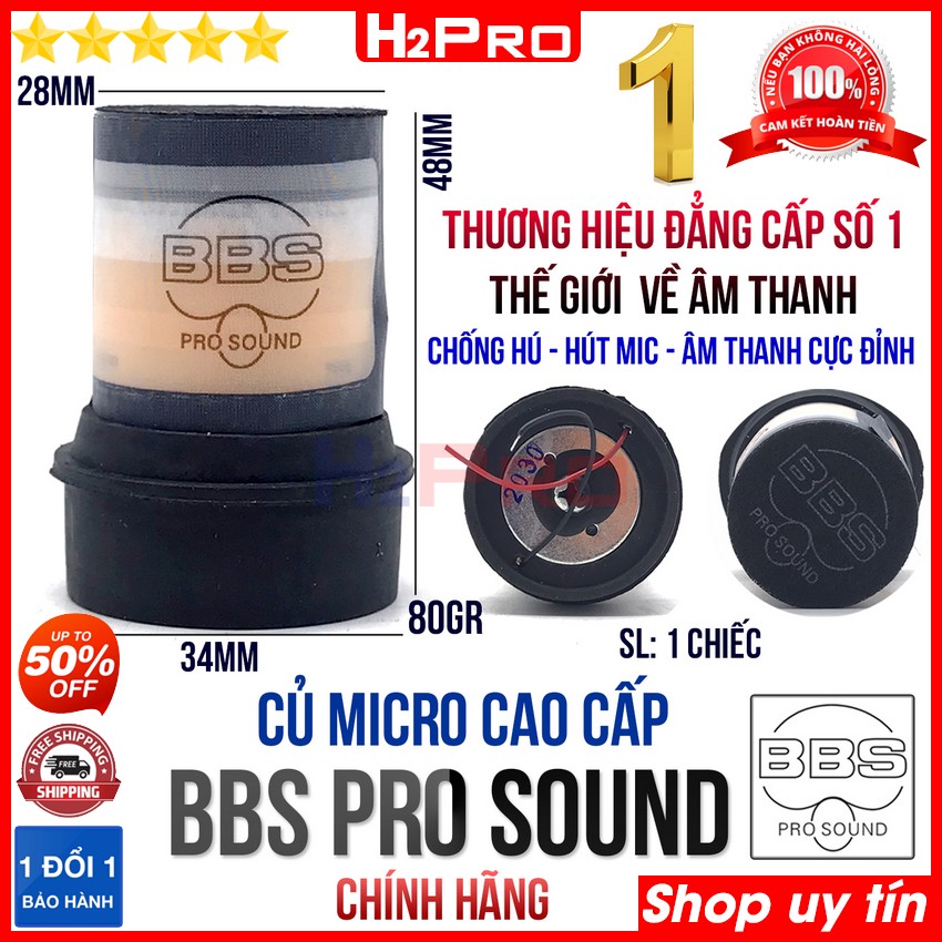 Đánh giá về Củ micro cao cấp BBS H2Pro hàng hãng (1 chiếc), củ micro cao cấp chống hú-hút mic-âm thanh chuẩn