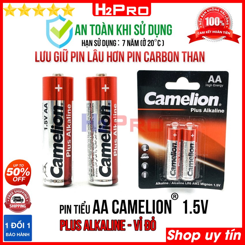 Thông số kỹ thuật của Đôi pin tiểu AA Camelion 1.5V chính hãng, pin aa plus Alkaline vỉ đỏ (2 viên)