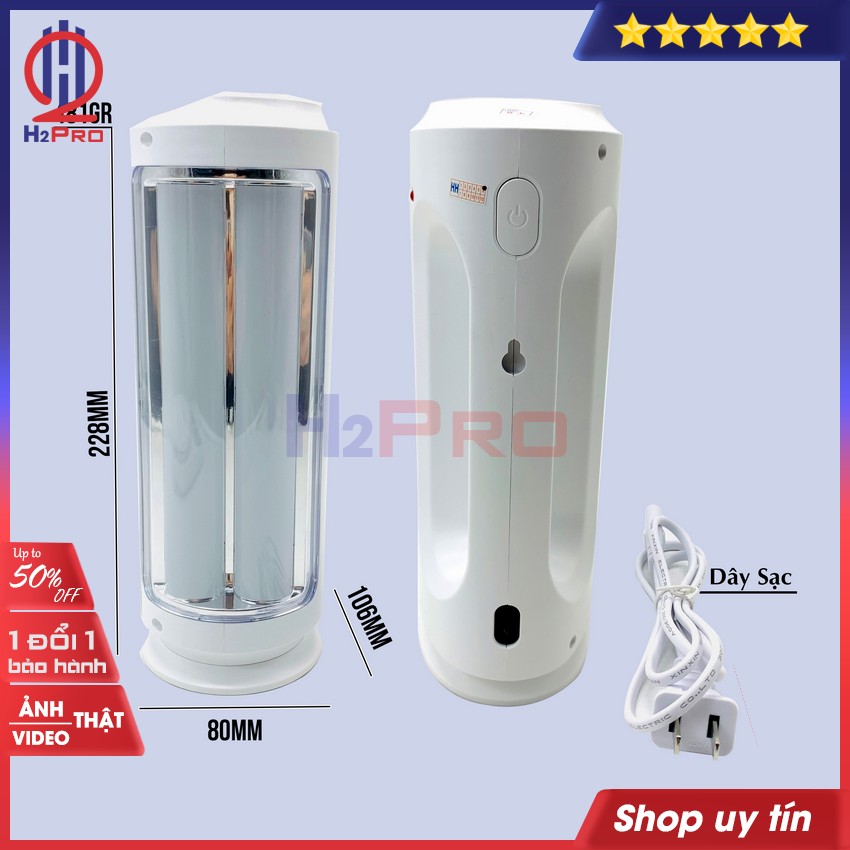 Thông số kỹ thuật của Đèn Pin Sạc Cầm Tay KM-9836LA H2Pro LED 5W-2 Bóng Led Siêu Sáng-Pin Trâu 2000Mah (1 chiếc), Đèn Pin Sạc Cầm Tay hay Đèn bàn cao cấp siêu sáng pin trâu