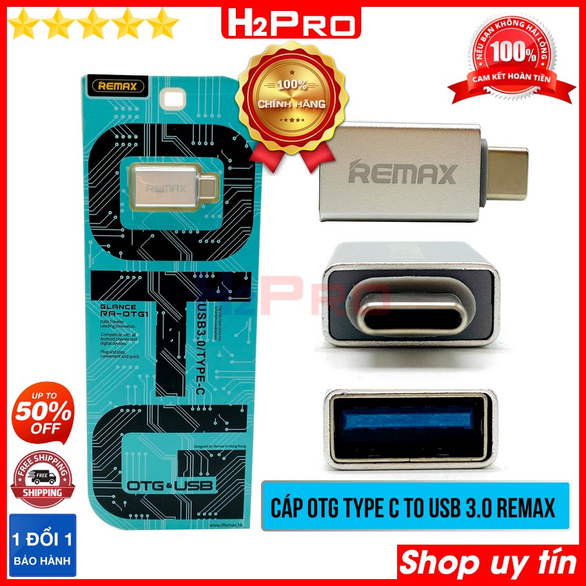 Thông số kỹ thuật của Cáp OTG Type C-Micro USB to USB 3.0 Remax H2Pro cao cấp-tốc độ cao (1 chiếc), Cáp OTG chuyển đổi Type C sang ​USB 3.0 đa năng kết nối nhiều thiết bị