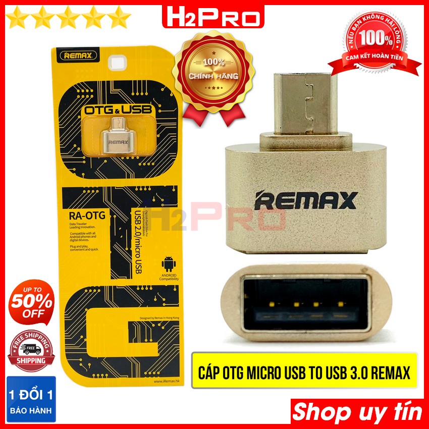 Thông số kỹ thuật của Cáp OTG Type C-Micro USB to USB 3.0 Remax H2Pro cao cấp-tốc độ cao (1 chiếc), Cáp OTG chuyển đổi Micro USB sang ​USB 3.0 đa năng kết nối nhiều thiết bị