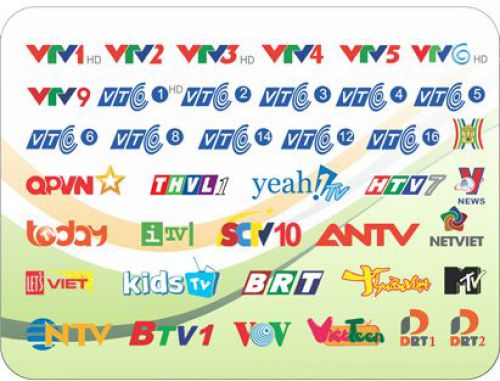 Các tần số phát sóng DVB T2 – Danh sách kênh DVB T2