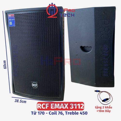 Đôi Loa Full 30 RCF Emax 3112 2000W Từ 170-Treble 450 ( 2 Chiếc, Tặng Dây Khẩu ), Loa Full Bass 30 Karaoke - H2Pro Tech