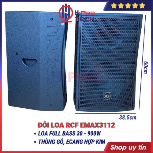 Đôi Loa Full Bass 30 RCF Emax 3112 900W - Âm Thanh Sống Động Cho Karaoke Gia Đình Với Giá Rẻ - H2Pro Tech