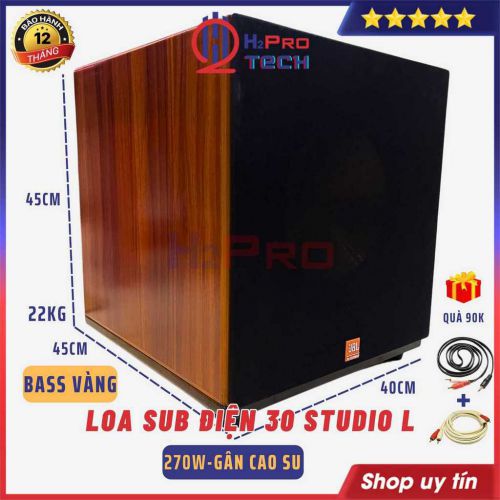 Loa Sub Điện Bass 30 Jbl Studio L120P 270W Cao Cấp, Loa Siêu Trầm Bass Mặt Cực Khoẻ, Tặng Dây AV Đôi 1.8M - H2Pro Tech