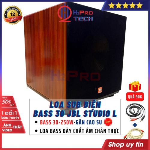 Loa Sub Điện Bass 30 Siêu Trầm Jbl Studio L 250W Cao Cấp, Mặt Bass Phía Trước Đánh Lực, Sâu Lắng, Bộ Quà 90K-H2Pro Tech