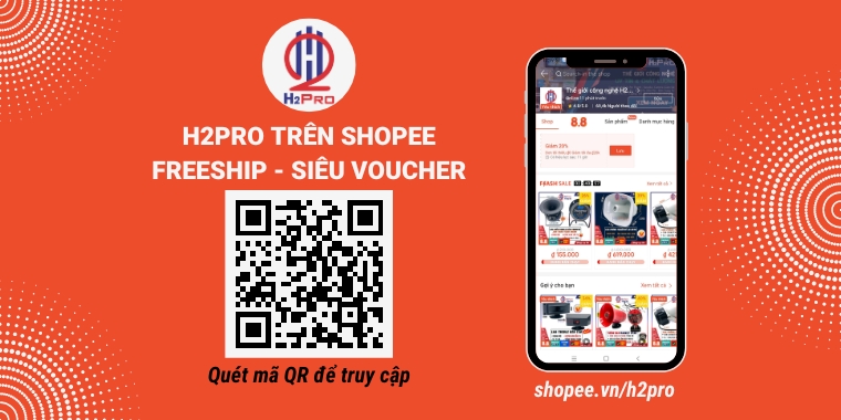 H2pro trên Shopee! Freeship và siêu voucher giảm giá