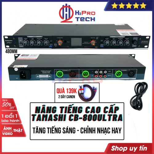Nâng Tiếng Karaoke, Nâng Tiếng Tamashi Pro CB-800 Ultra Chính Hãng, Chống Hú, Chỉnh Nhạc Hay Giá Rẻ ( Quà Tặng 2 Dây Canon 139K )-H2Pro Tech