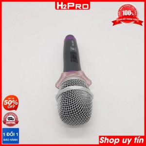 Micro karaoke có dây cao cấp SHURI SR999 H2Pro Chính hãng, hát hay, chống hú, micro karaoke cao cấp dây dài 6m